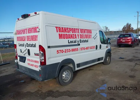 2014 Ram Promaster 2500 High Roof из США, поврежденный, VIN 3C6TRVCG0EE122954